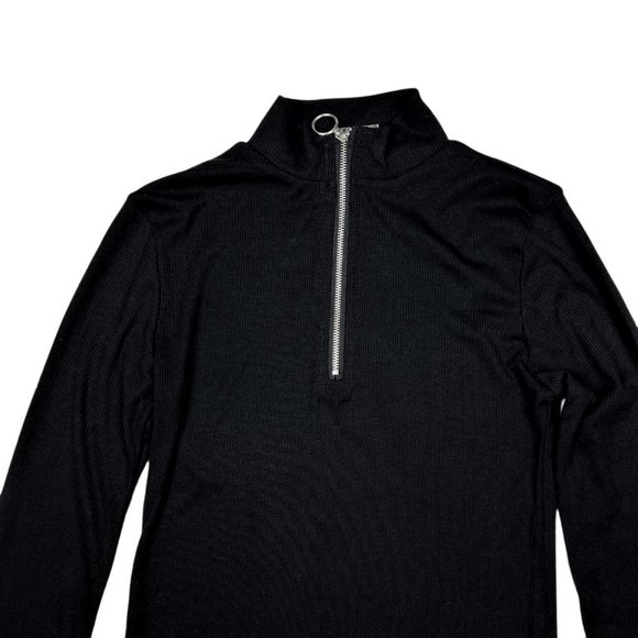 (Up To 50% Off SALE) Streetwear Society Ribbed Turtleneck Long Sleeve Top - Picture 2 of 3